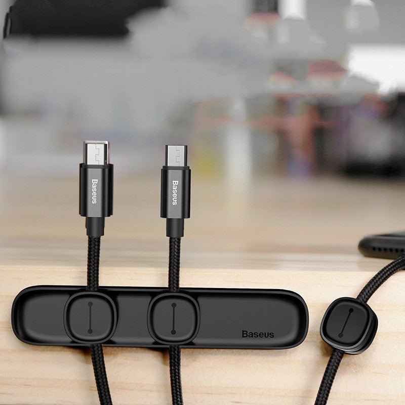 BASEUS Creative Mini Pea Clip Magnetic Wire Clip Mobile Phone Data Cable Anti-Winding Storage Clip